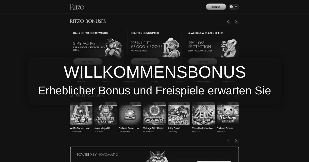Ritzo Casino - Offizielle Website in Deutschland | Top Bonus